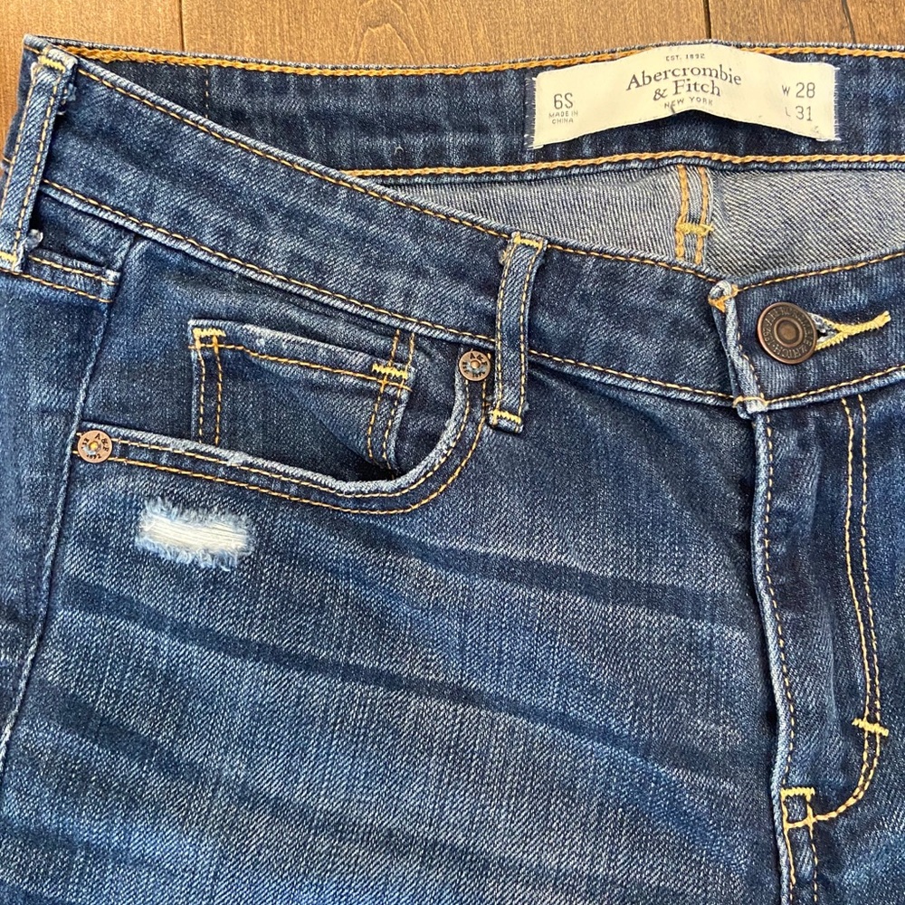 A&F Abercrombie And Fitch Skinny Boot Jeans 6s - image 2